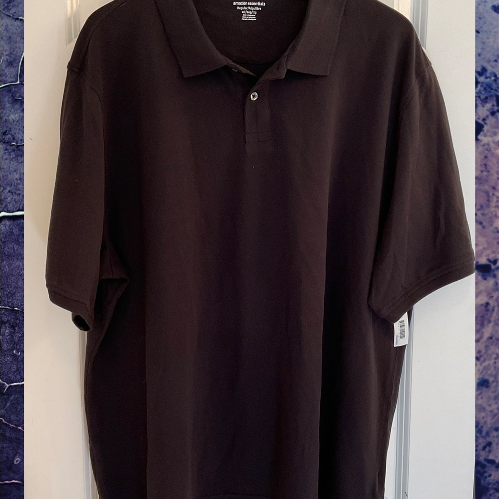 Amazon Essentials Men’s Polo Shirt - NWT - Size XXL - Black